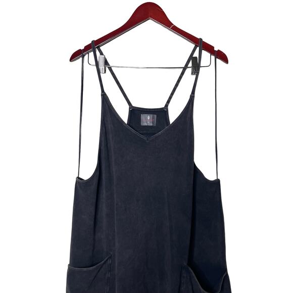 Free People x FP Movement Hot Shot Onesie Jumpsuit in Washed Black sz L - Picture 3 of 9